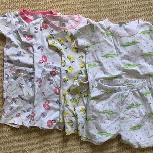 Bundle of 4 sets of Magnolia Baby cotton pajamas